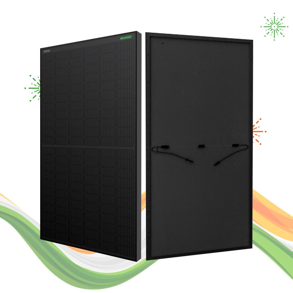 WAAREE Black Blue 365Wp 100 Cells Mono PERC Solar Panel  51280