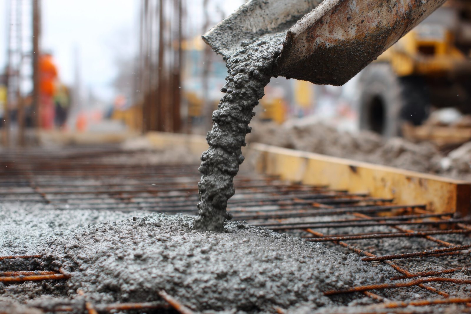 Vecteezy a cement mixer is pouring concrete into a concrete mixer 71102570 scaled